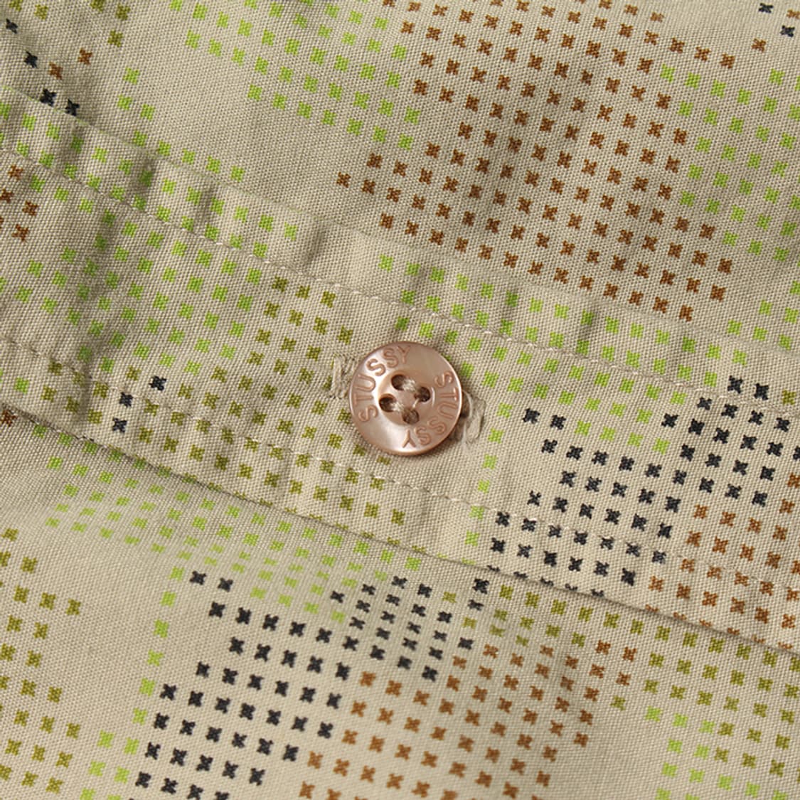  STUSSY "Yellow Pattern Half Shirts" 상품이미지7