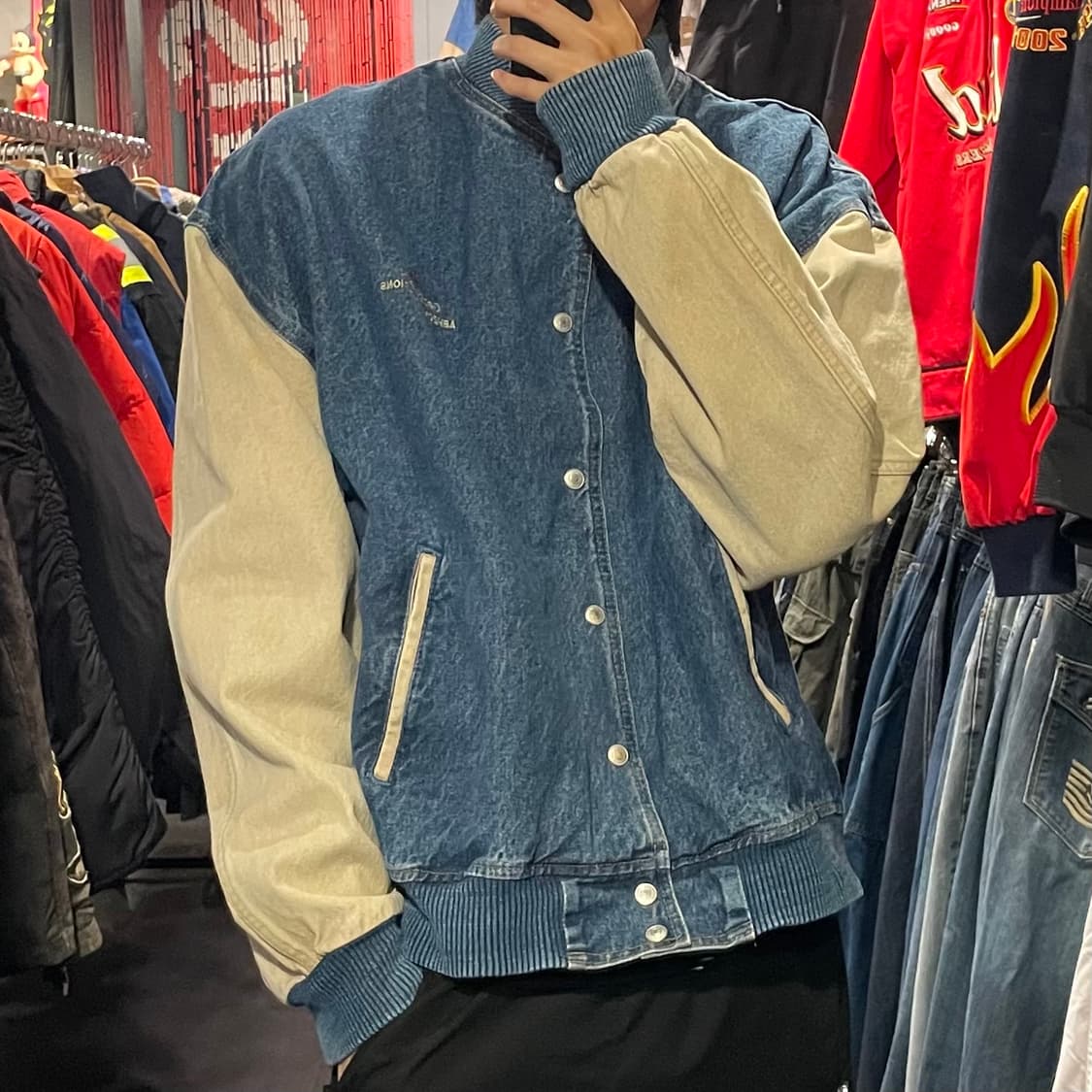 [IM] VTG 데님 바시티자켓 상품이미지4