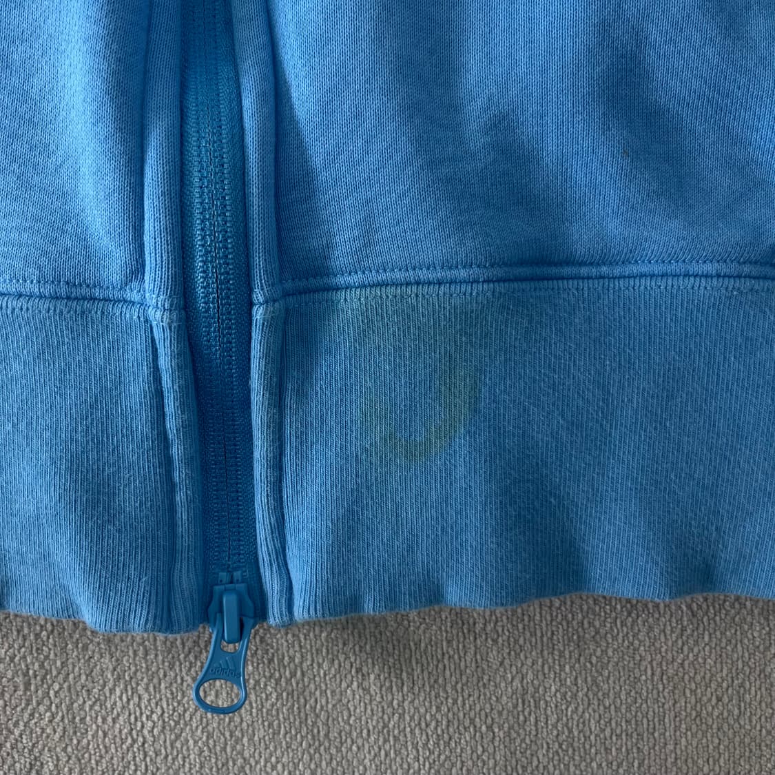 105 아디다스 연하늘 희귀 스카이블루 후드집업 상품이미지4