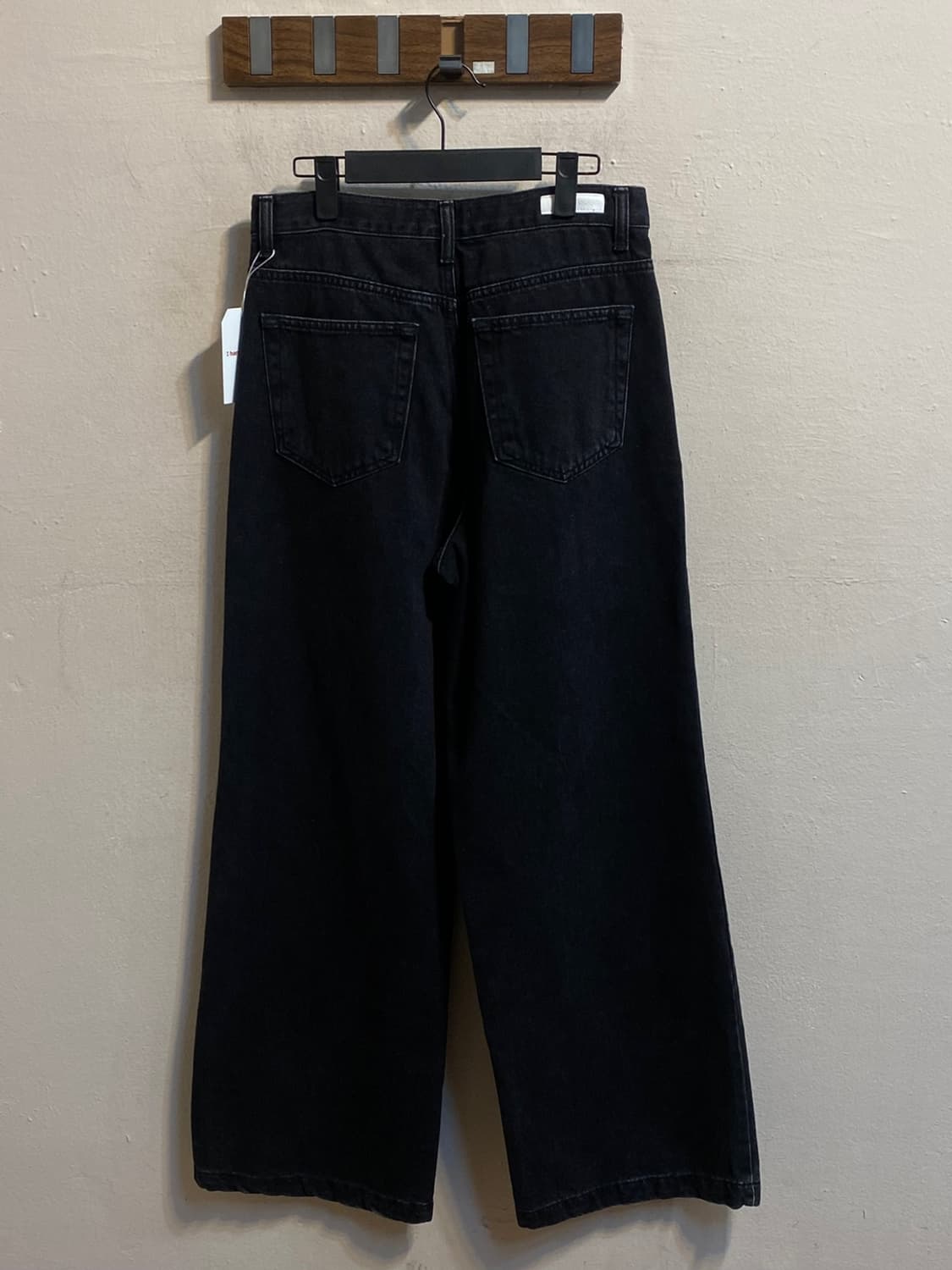 로우클래식 블랙 데님 팬츠 상품이미지5