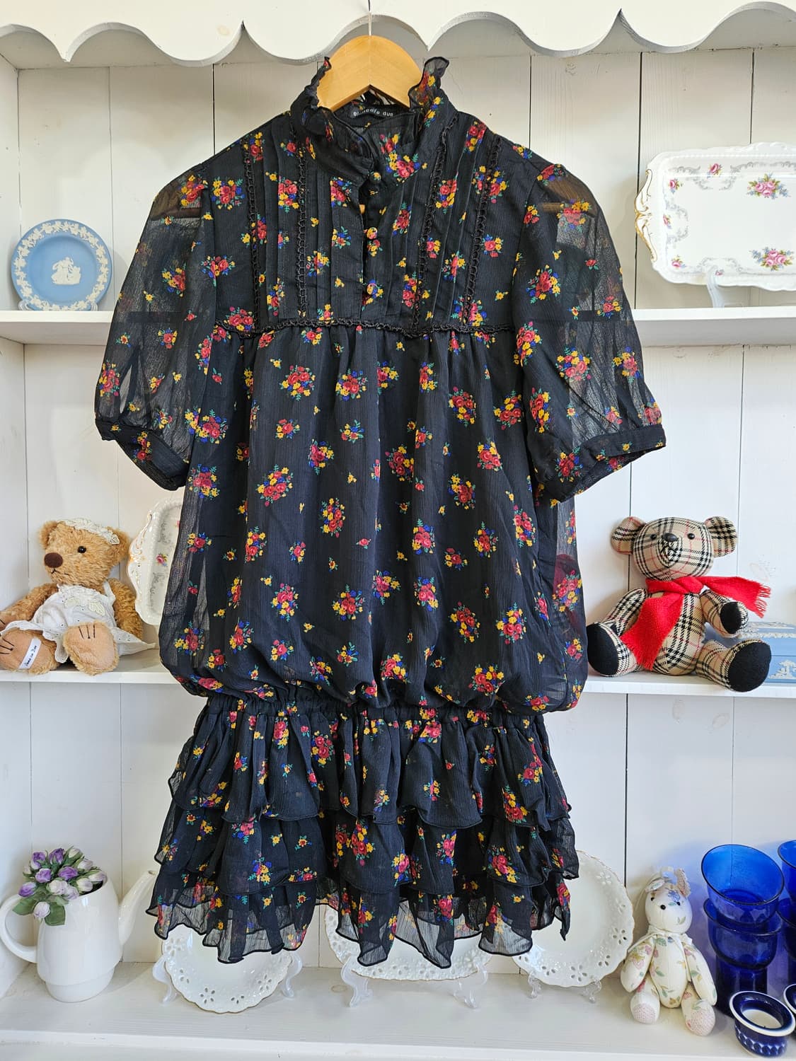 플라워 쉬폰 원피스 상품이미지1