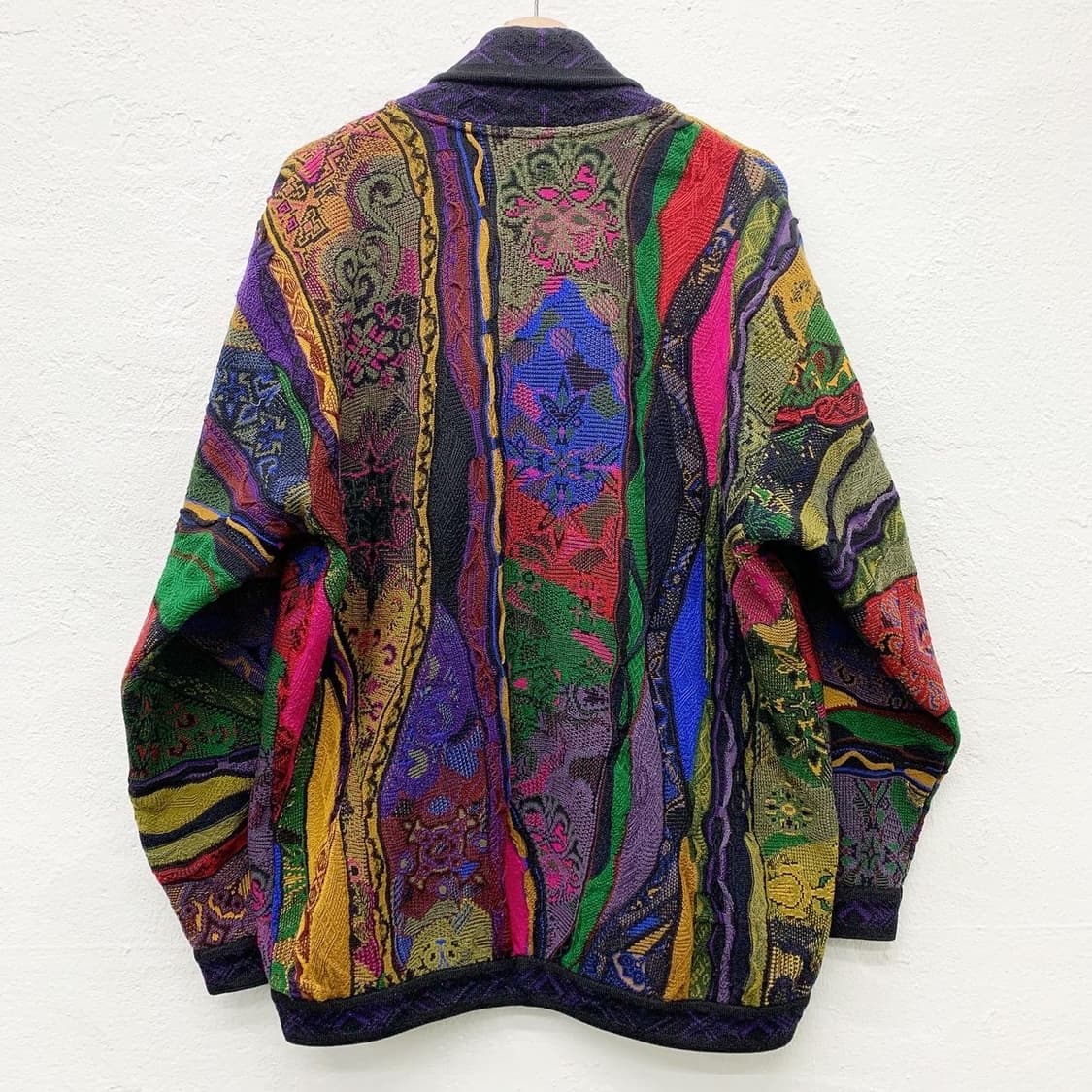 쿠지 멀티컬러 오스트레일리아 숄카라 가디건 상품이미지3