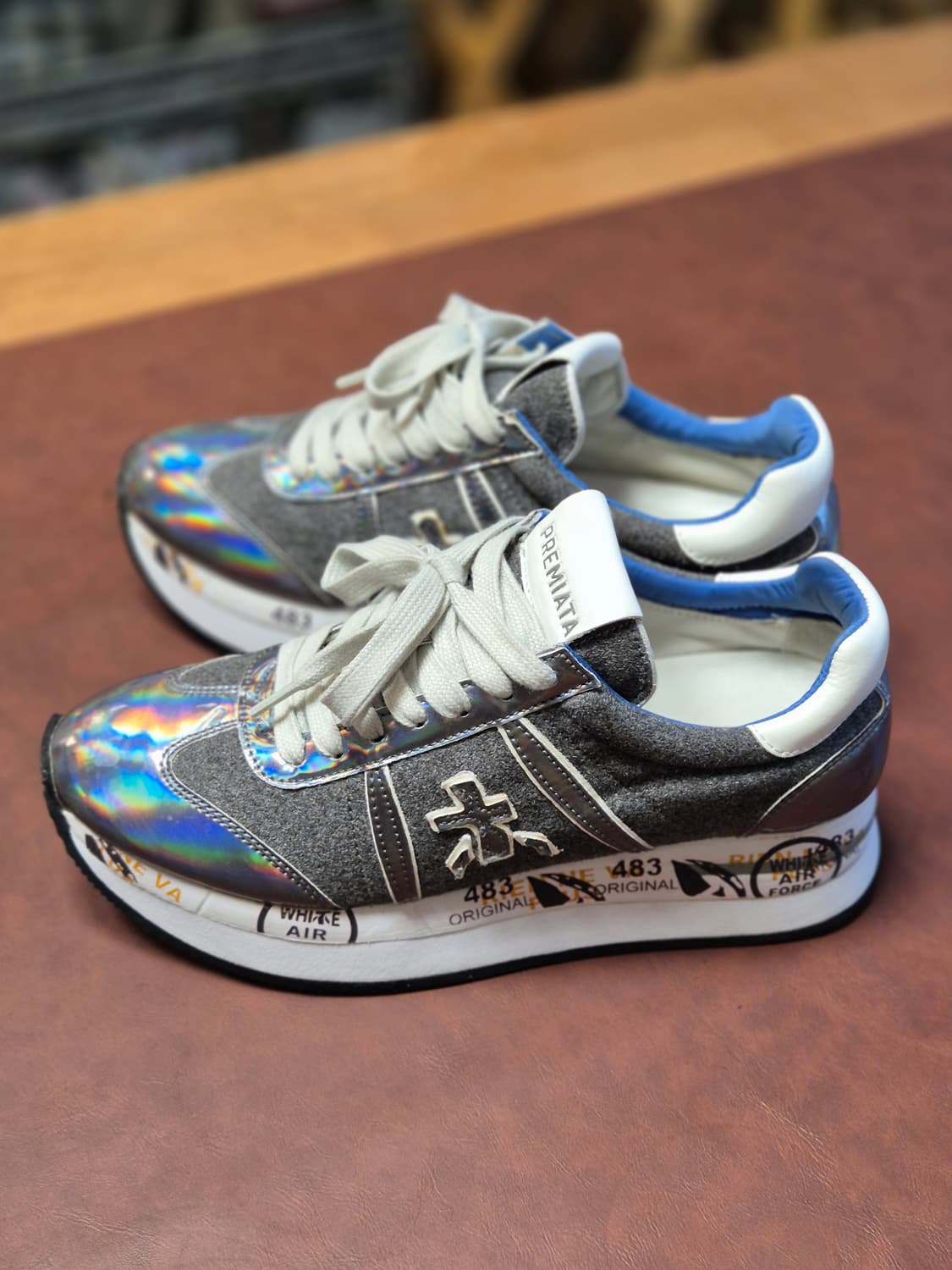 실착용1회 225-230(35)정품 프리미아타 스니커즈  상품이미지2