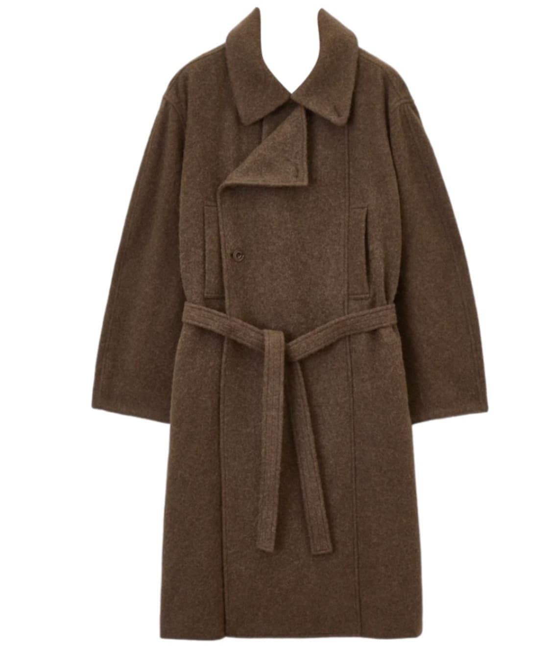 [36] 24fw 르메르 어시메트리컬 알파카 배스로브 코트 판매 상품이미지1