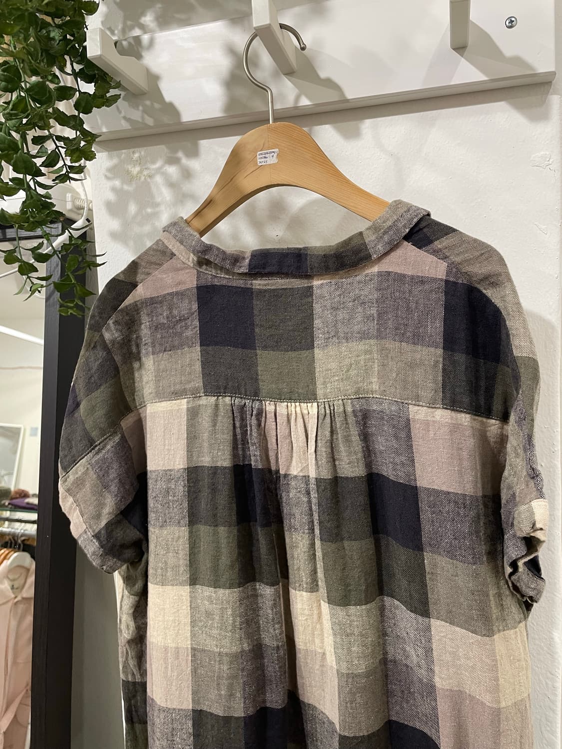 모리걸 브이넥 체크 원피스 상품이미지9