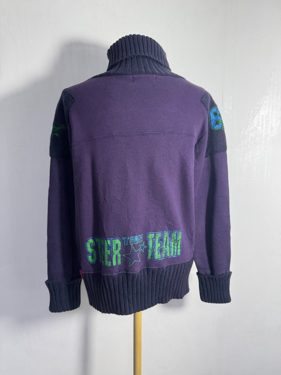 Sky bomber 럭비 터틀넥 니트 상품이미지3