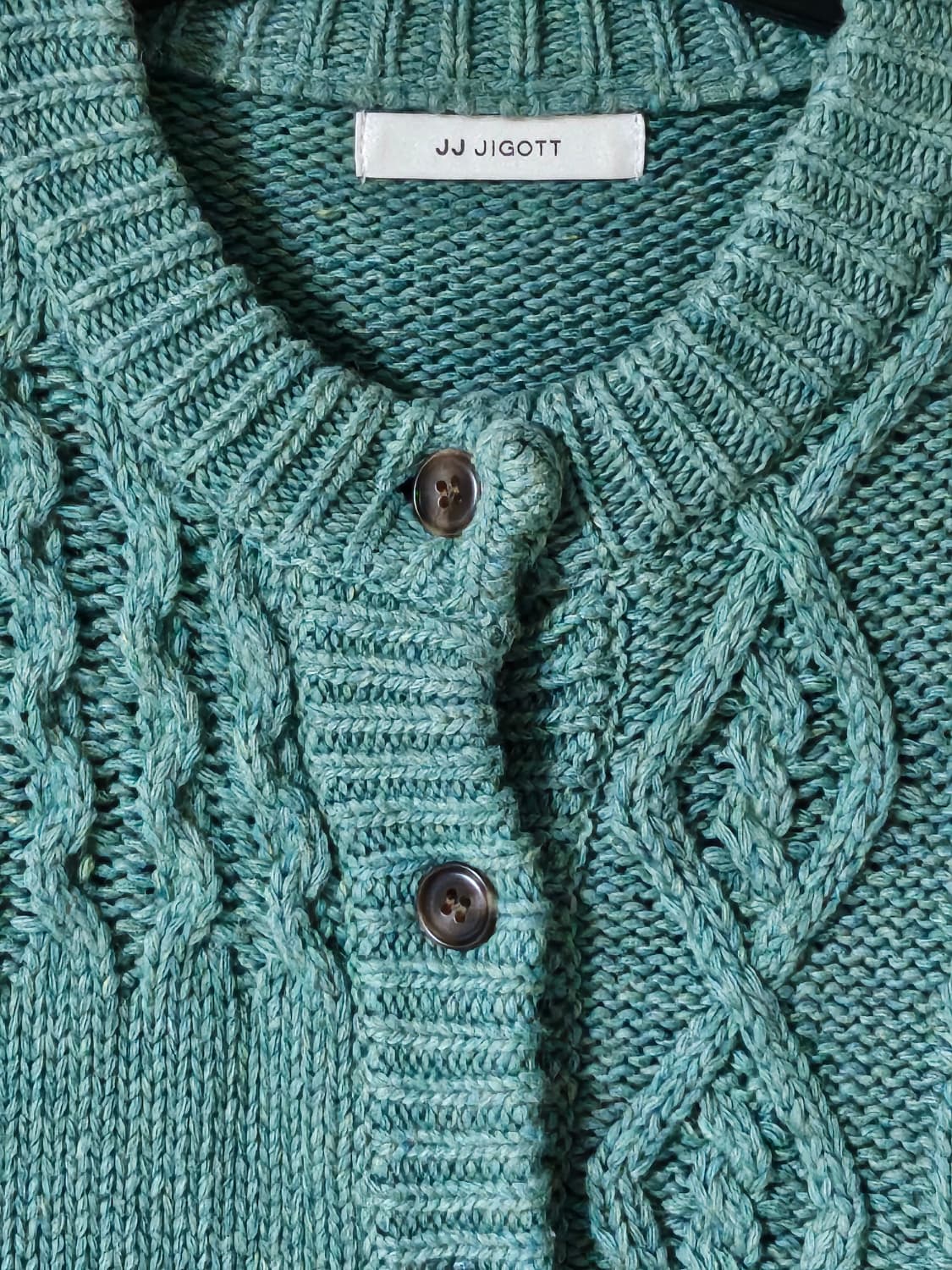 JJ 지고트(JJ JIGOTT) 꽈배기 니트 여성가디건(울혼방/FREE) 상품이미지2