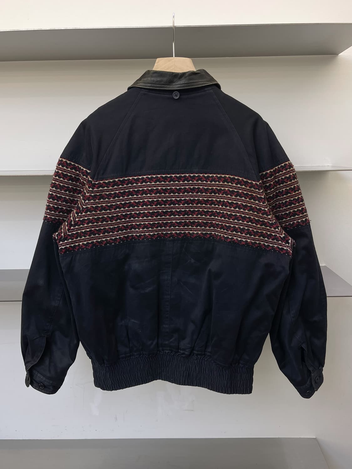 Mikebirnies 90s 울 니티드 봄버 자켓 상품이미지3