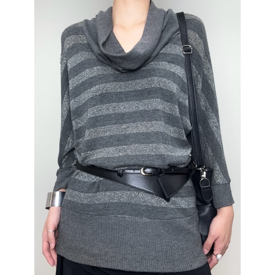 빈티지 터틀넥 니트 원피스 상품이미지1