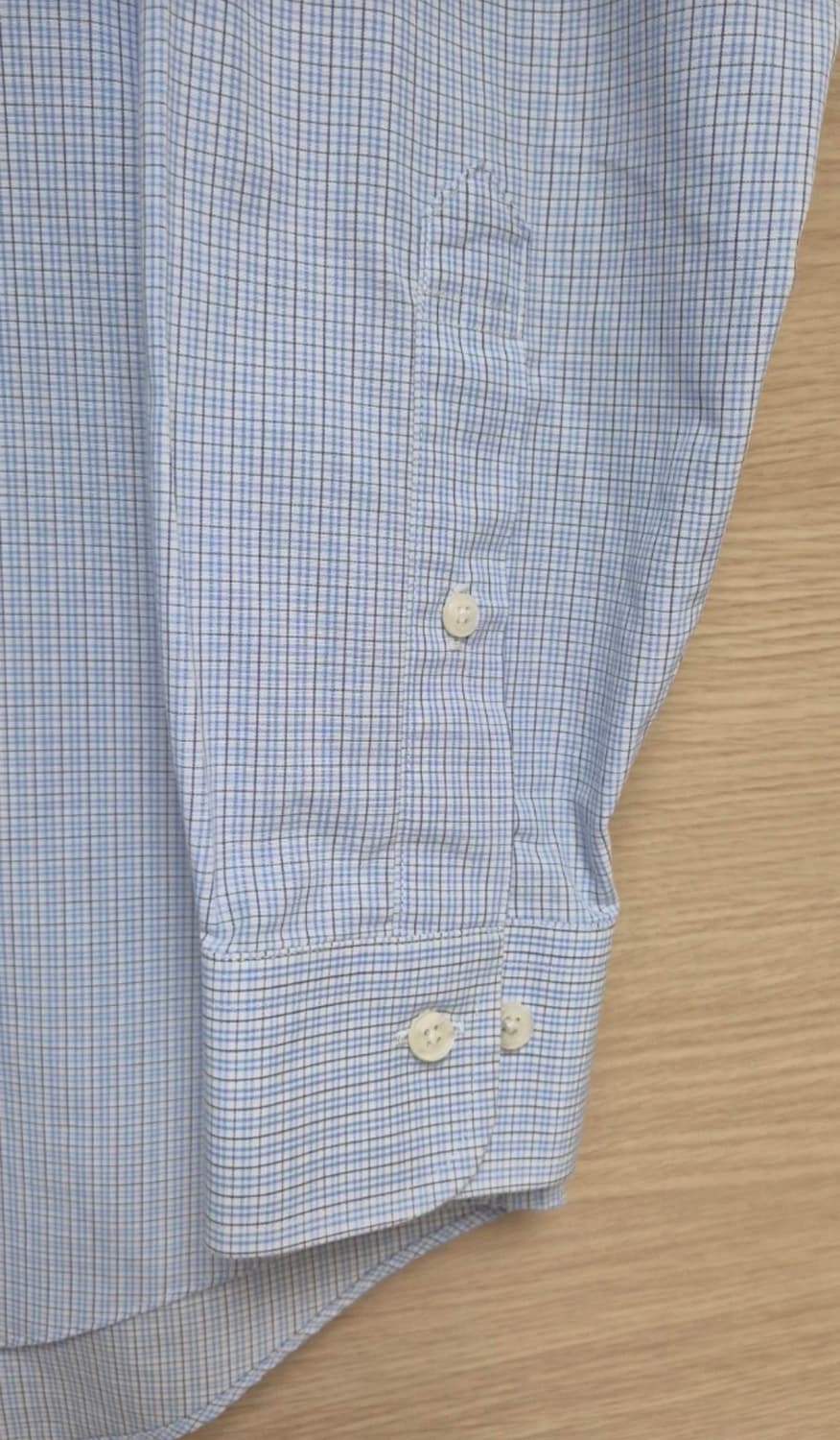 브룩스브라더스 반팔 체크 버튼다운 슬림핏 마드라스 셔츠 상품이미지5