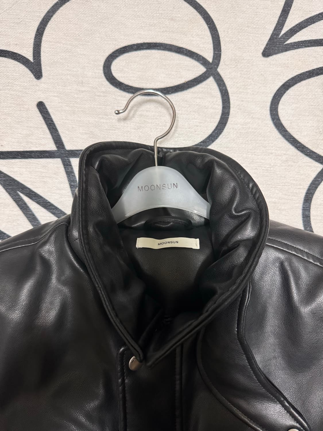 [L] 문선 레더 구스다운 상품이미지5