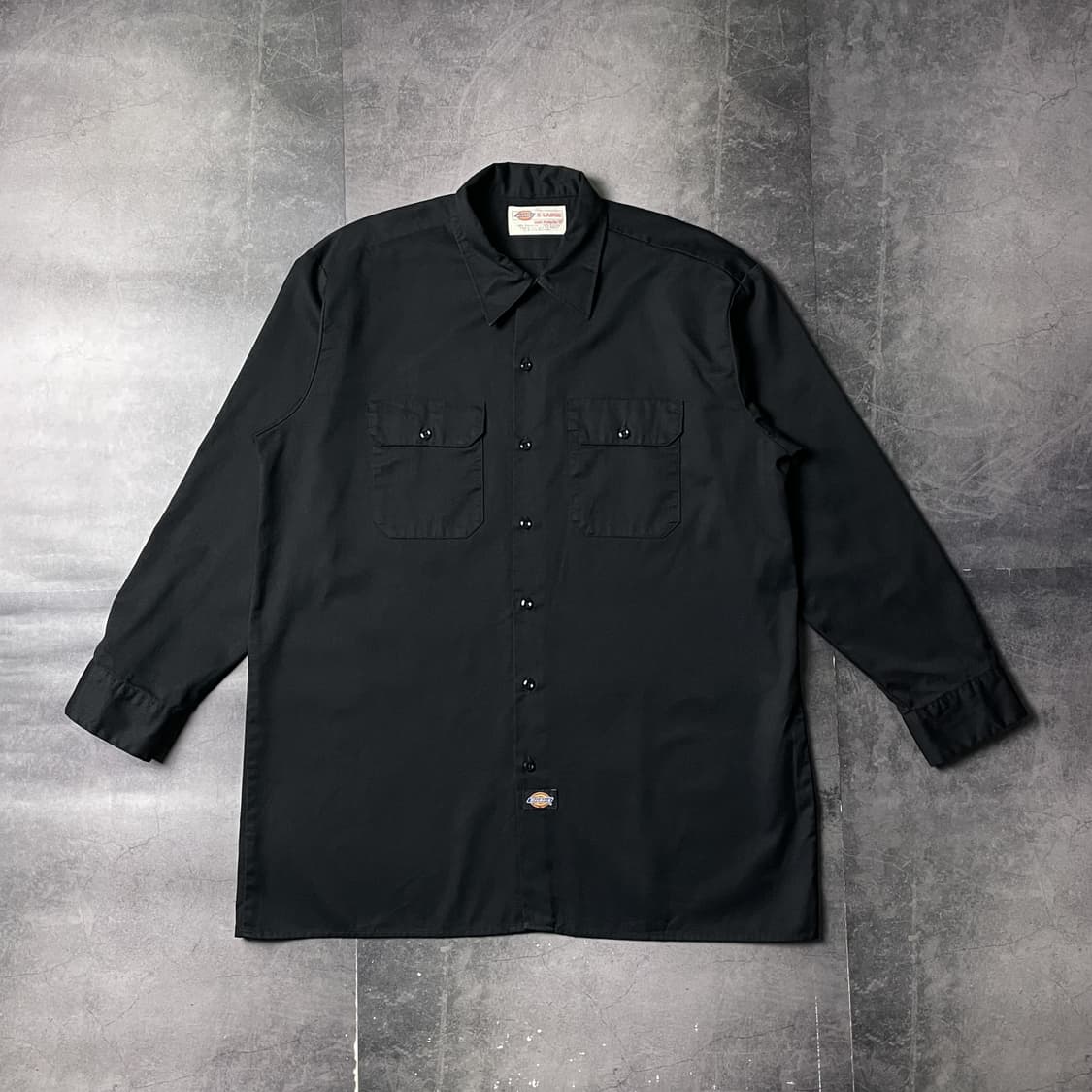 DICKIES 디키즈 빈티지 블랙 플랩포켓 워크 셔츠 A00997 상품이미지1