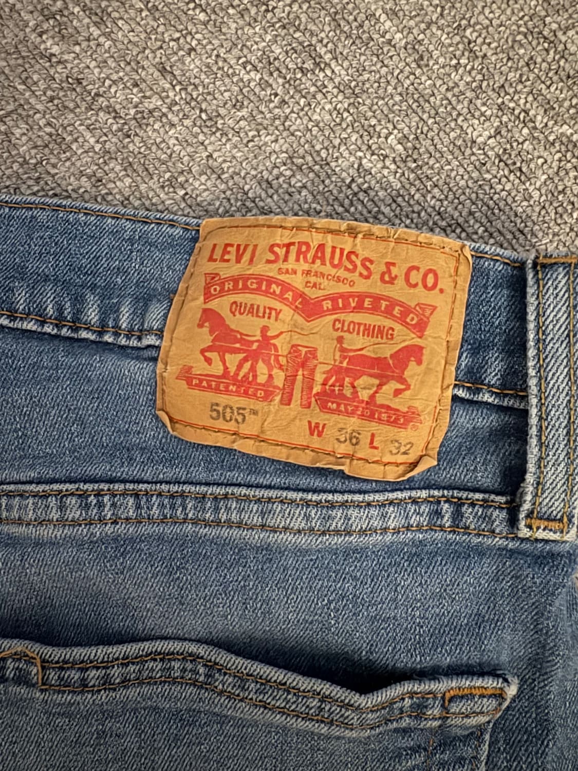 [W36 L32] 리바이스505 데님팬츠/5 상품이미지4