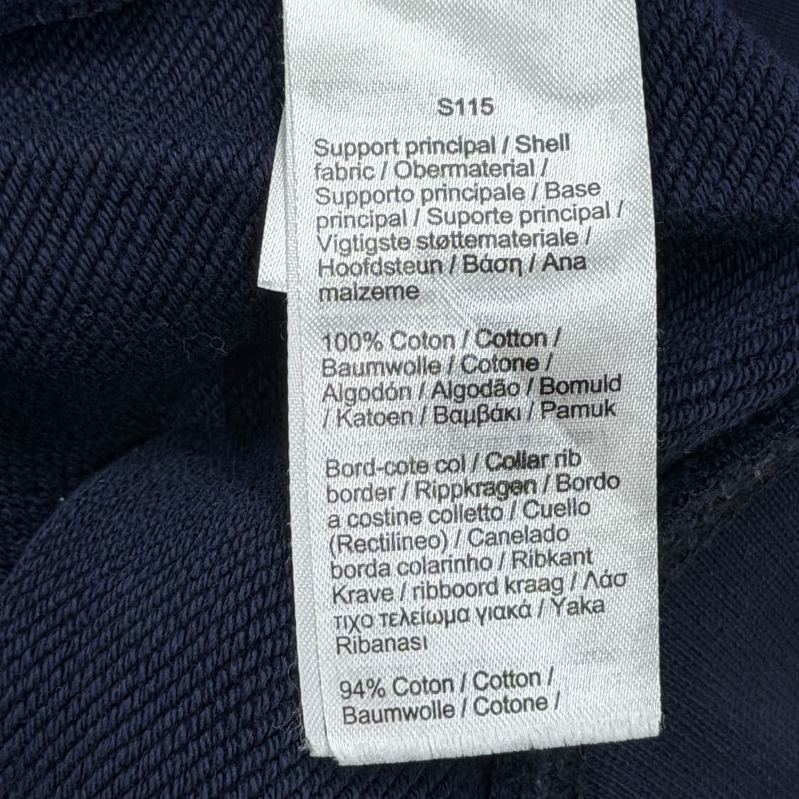 라코스테 X 내셔널지오그래픽 빅크록 맨투맨 네이비 상품이미지5