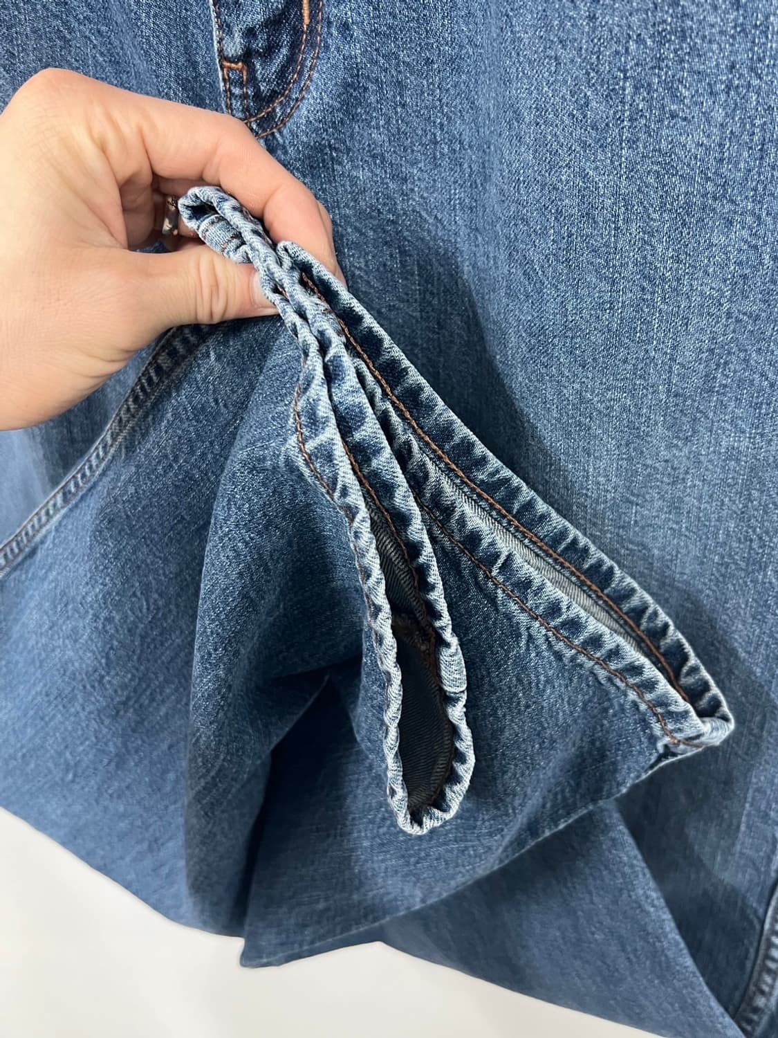 유니클로u 배기커브진 와이드핏 데님 팬츠 상품이미지4