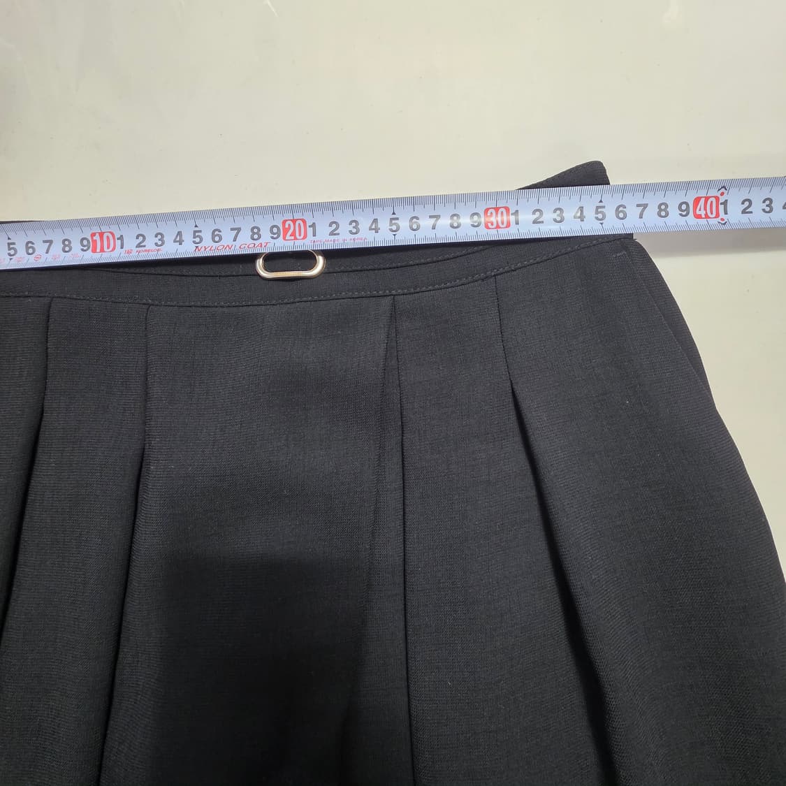 1034 [세루티] 블랙 플리츠 큐롯팬츠 와이드핏 예쁜 핏 / 55 상품이미지3
