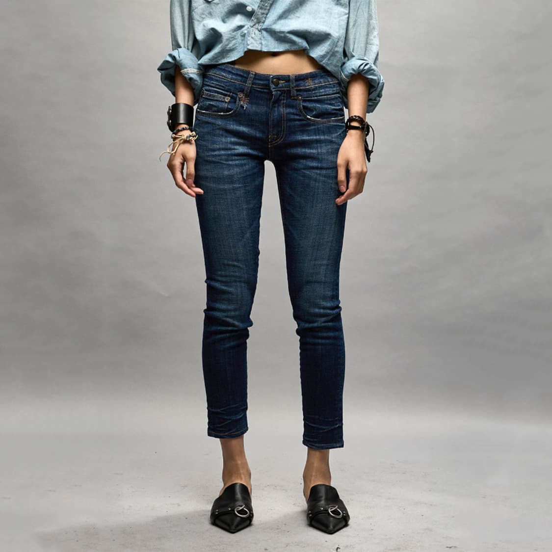 R13 SKINNY 데님진 - 24 상품이미지3