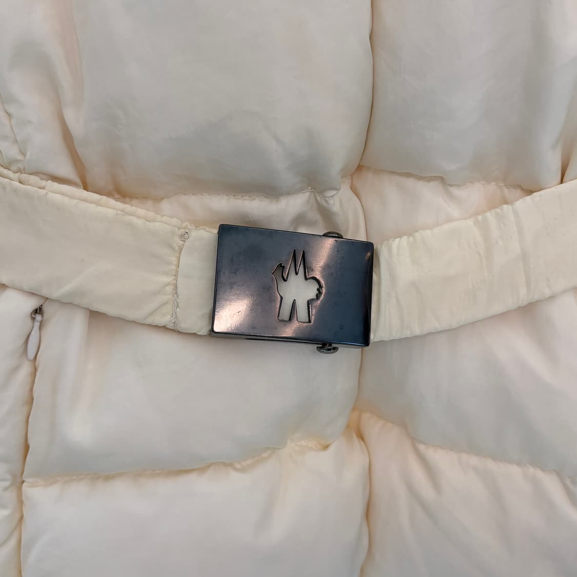 빈티지 몽클레어 아이보리 밸티드 패딩 상품이미지5
