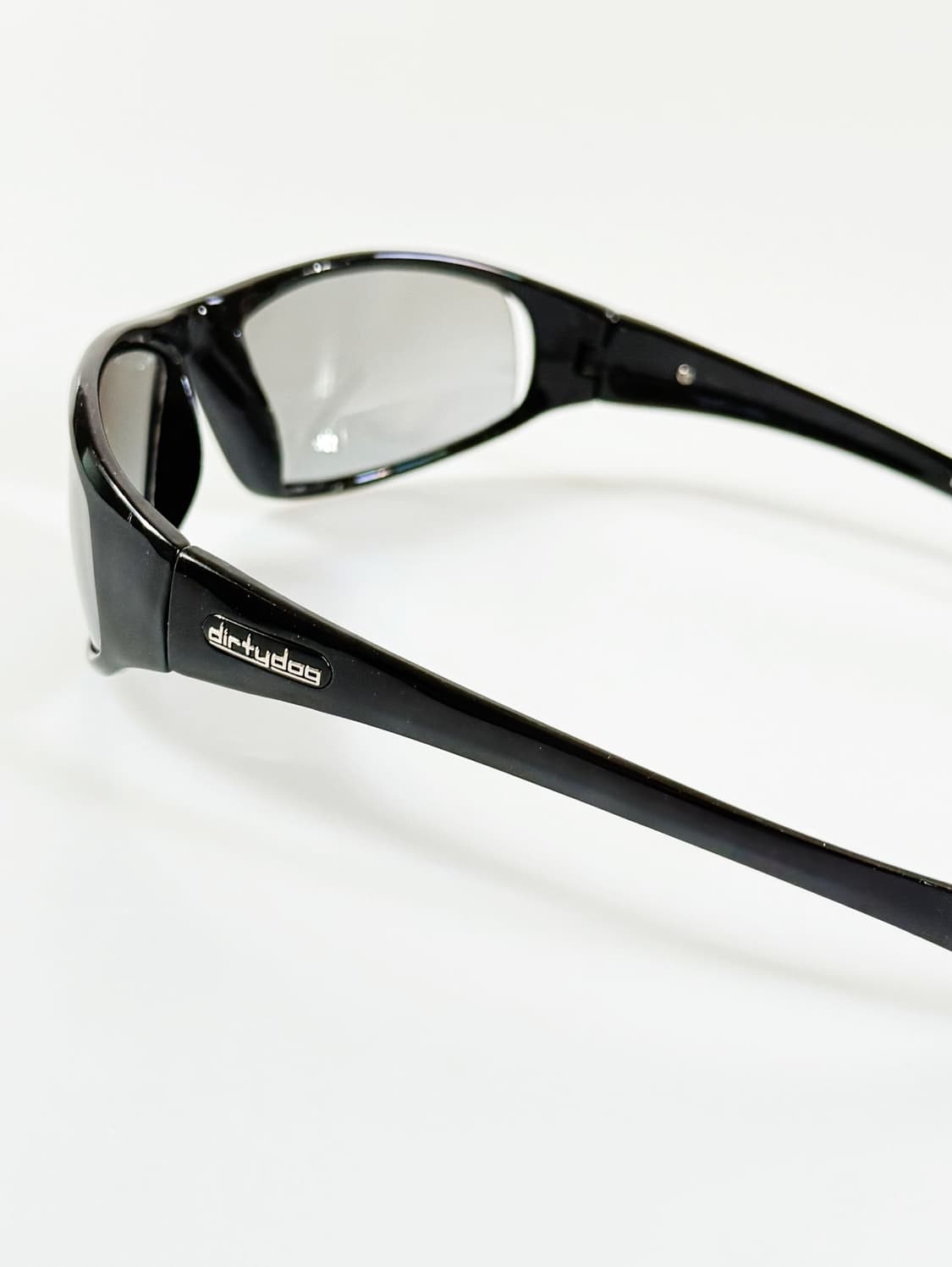 90s DIRTY DOG 블랙 랩어라운드 스포티 빈티지 선글라스 상품이미지4