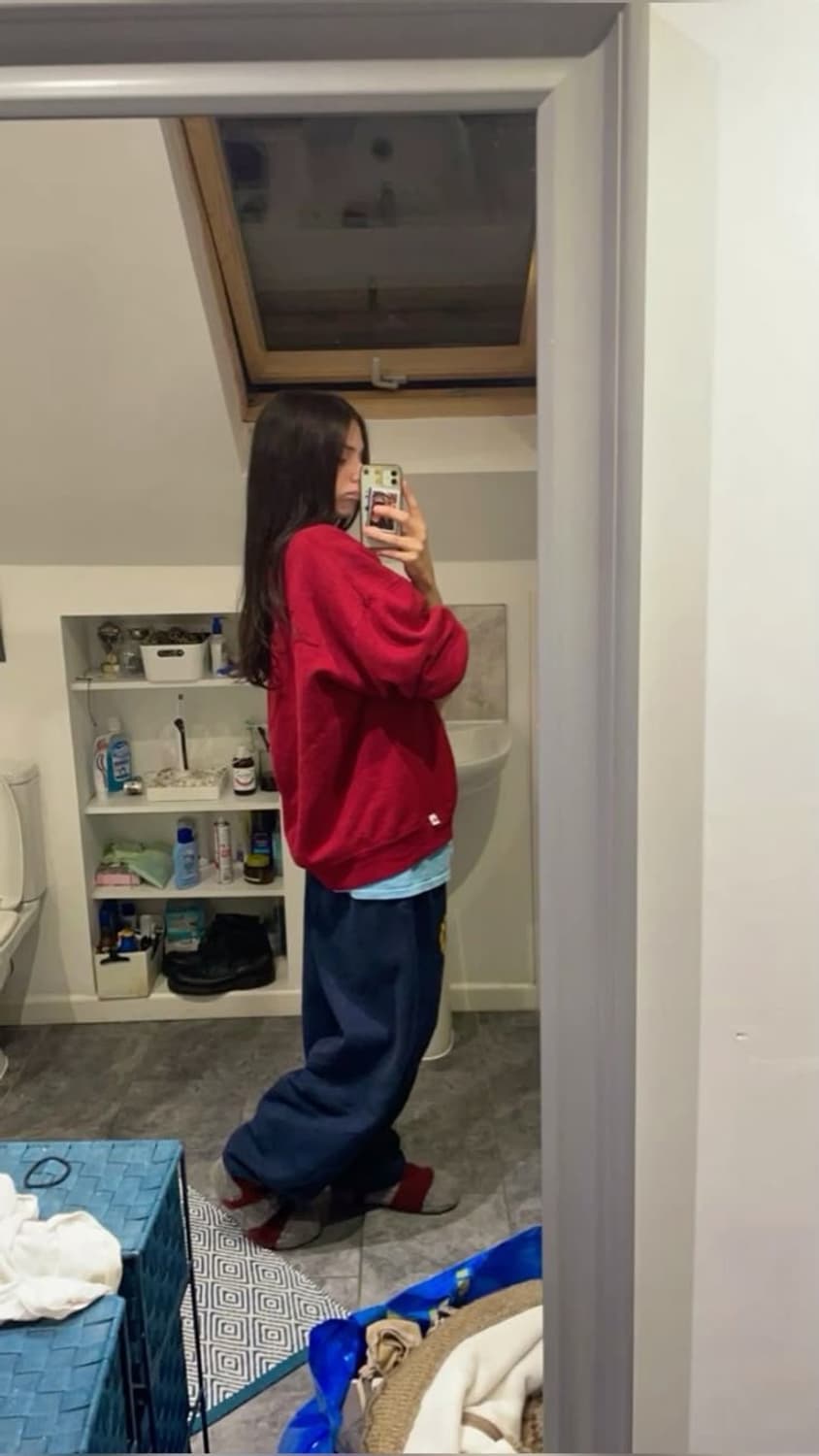 90's Russell 러셀 Sweatshirt Burgundy 상품이미지7