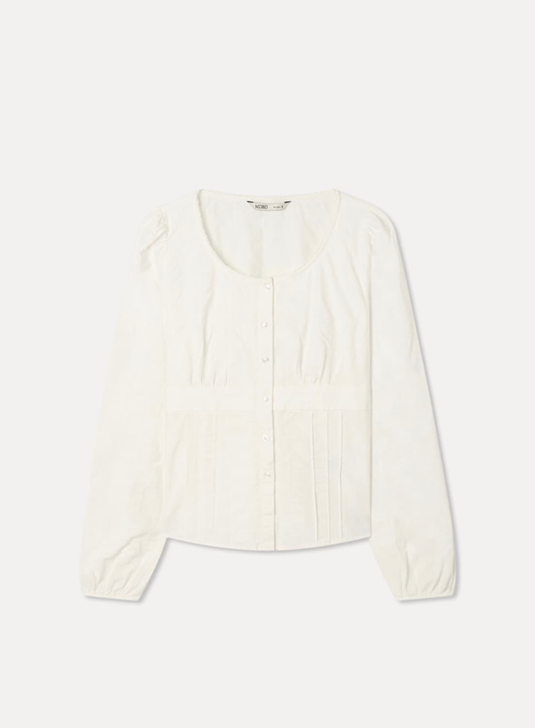 미쏘 셔링 절개 블라우스 S 상품이미지1