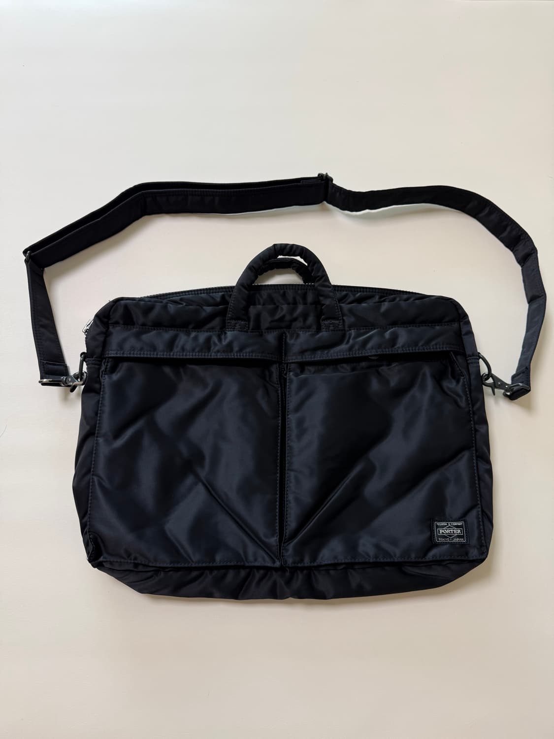 (미사용급) 신형 PORTER 포터 탱커 2way 브리프케이스 블랙 상품이미지1