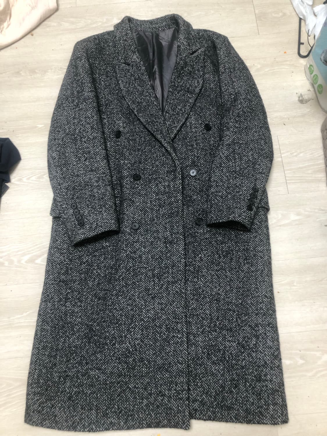 엘무드 헤리트위스트 더블 브레스티드 코트 XL 105 상품이미지1