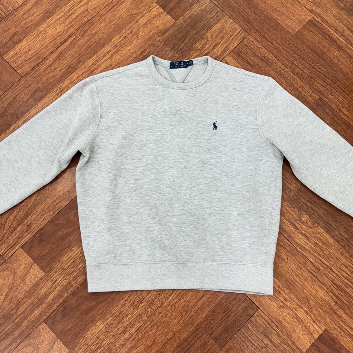 M 폴로 랄프로렌 그레이 라운드 맨투맨(안감기모) 상품이미지2