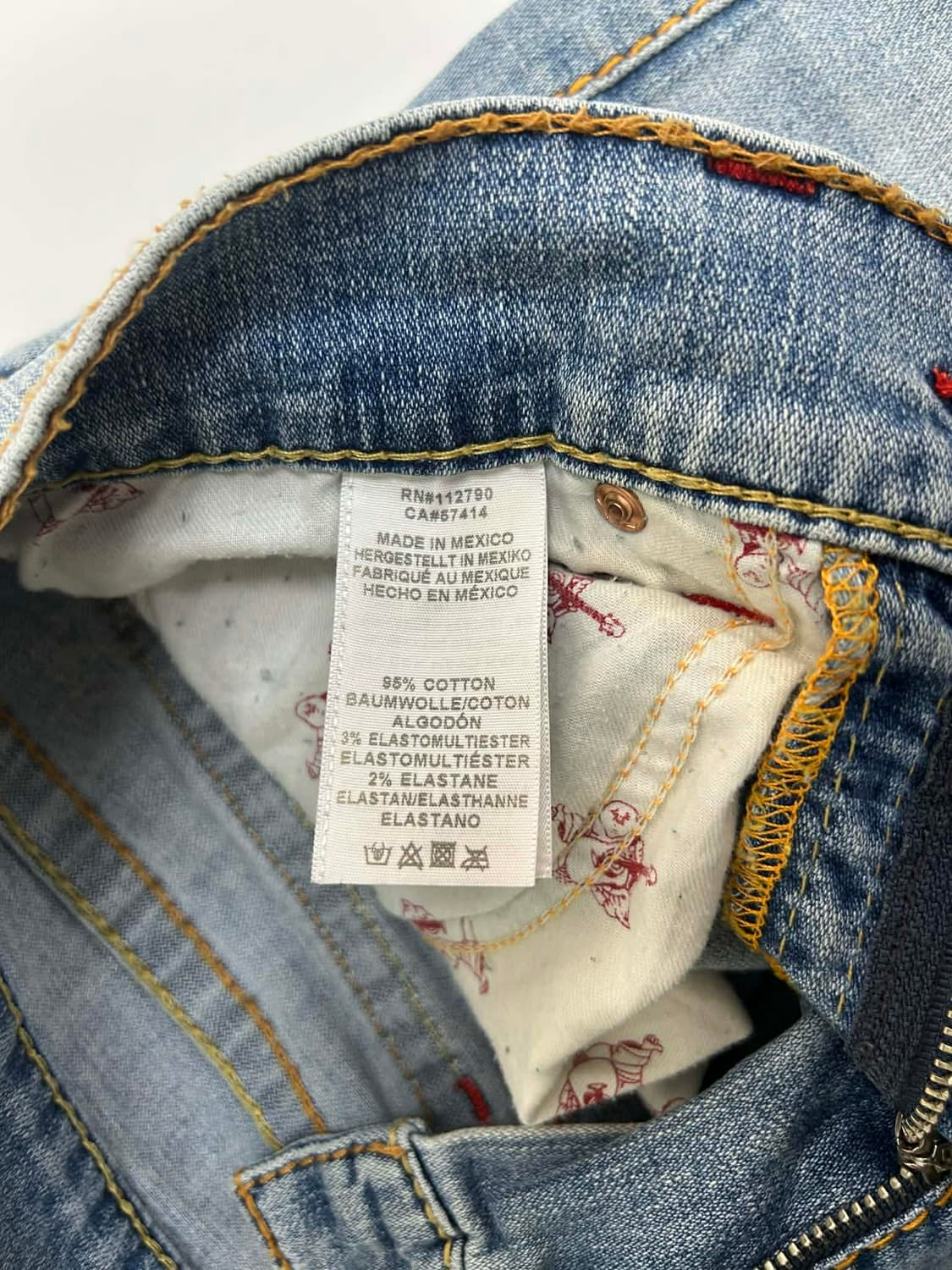 [31] 트루릴리젼 조이 스트레이트 연청 데님 팬츠 상품이미지6