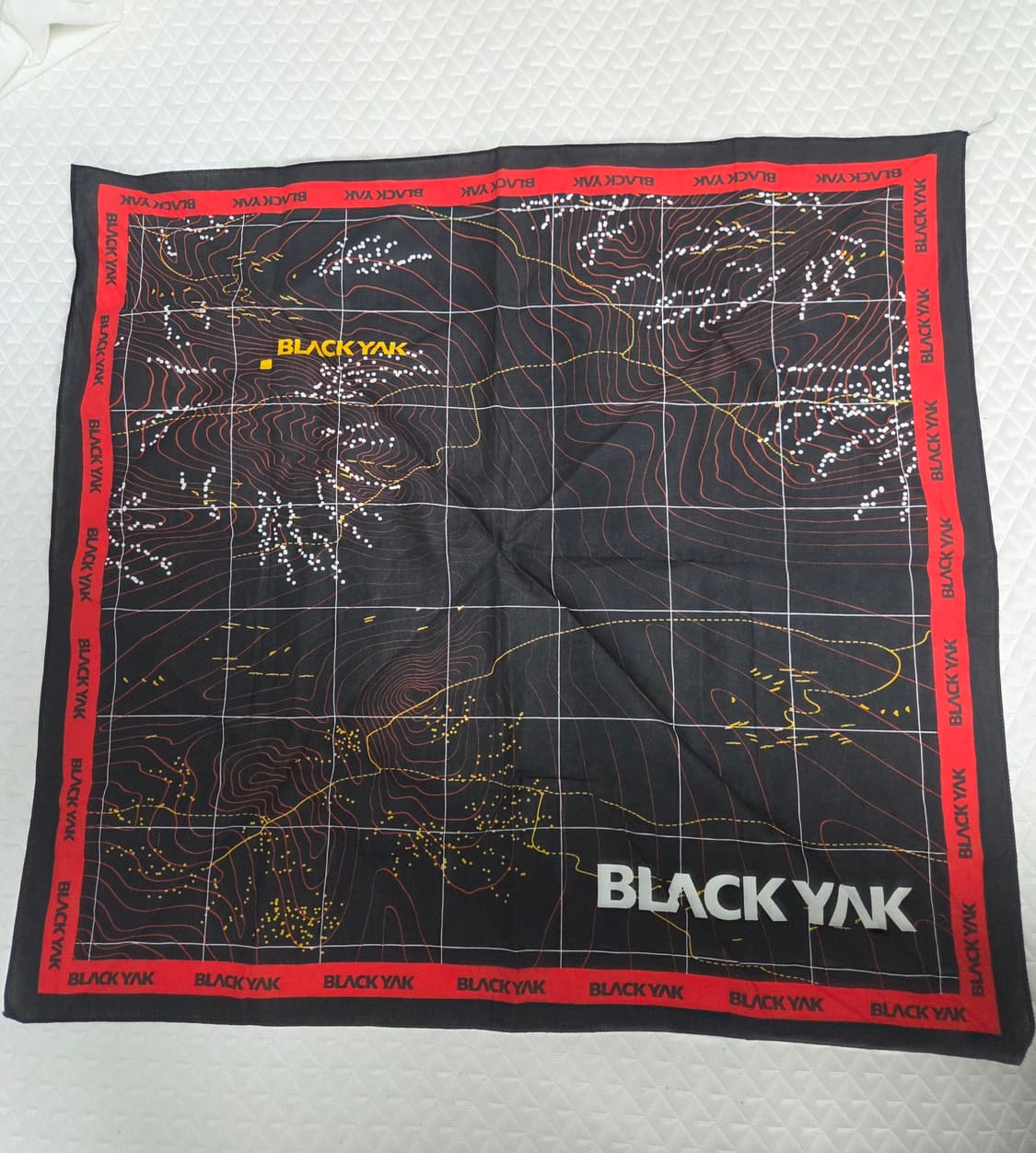 [Black Yak] 블랙야크 등고선 그래픽 아웃도어 손수건 (반다나) 상품이미지1