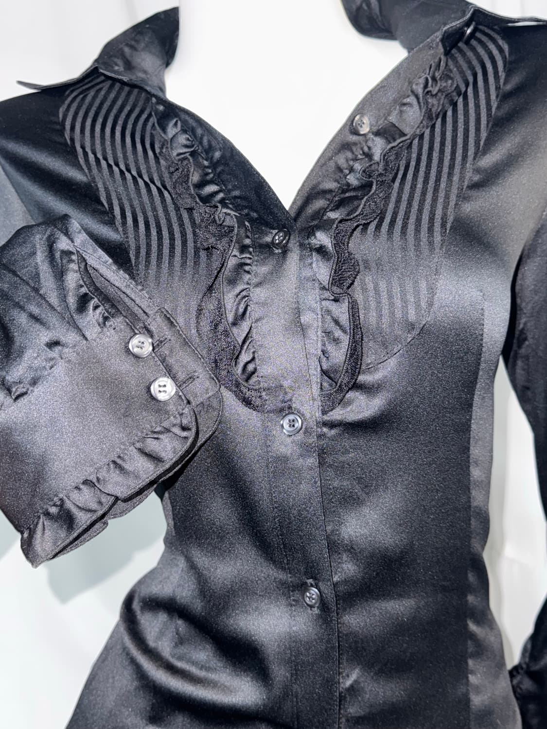 무채색 레오파드 갸루 데일리 블랙 공겜여주깔 코디세트 상품이미지5