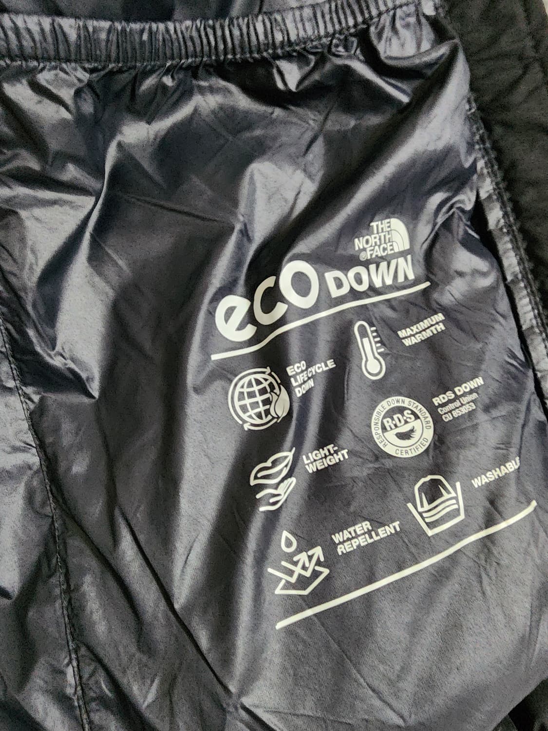 노스페이스 블랙 눕시 패딩 상품이미지4