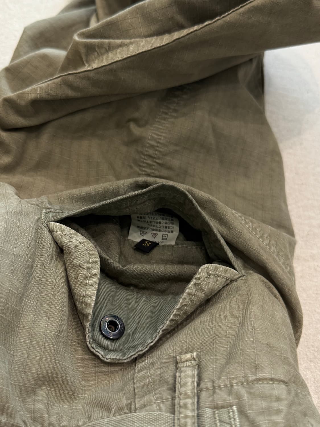 캐피탈 슈링크 카키 미디 스커트 상품이미지6