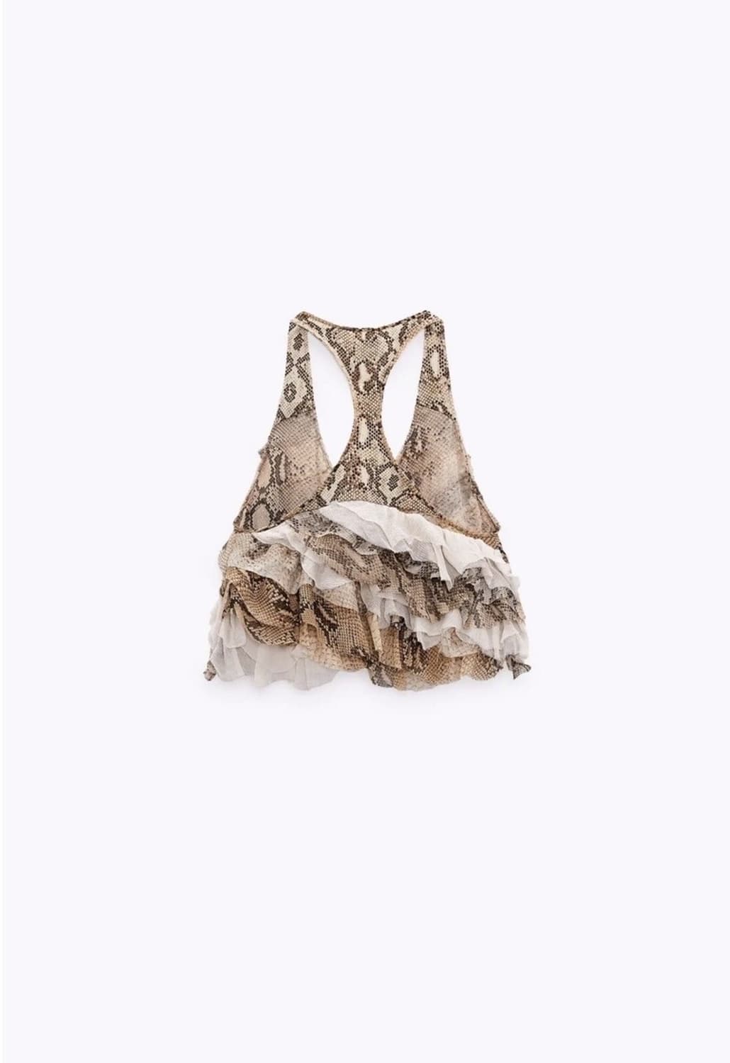 ZARA 자라 파이톤 홀터넥 탑 상품이미지6