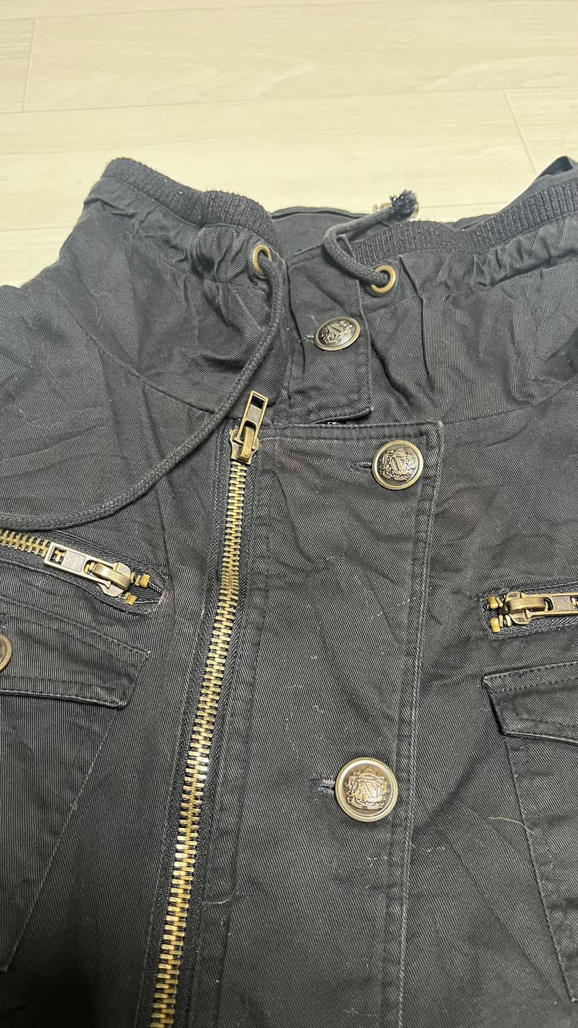 dia깔 honey drop 금장 슬림 롱야상 상품이미지3