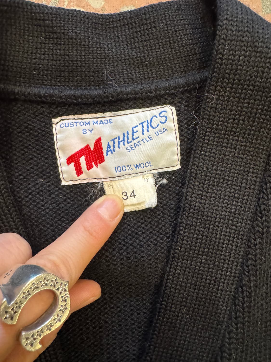 80s TM Athletics 레터맨 가디건 (34) 상품이미지4