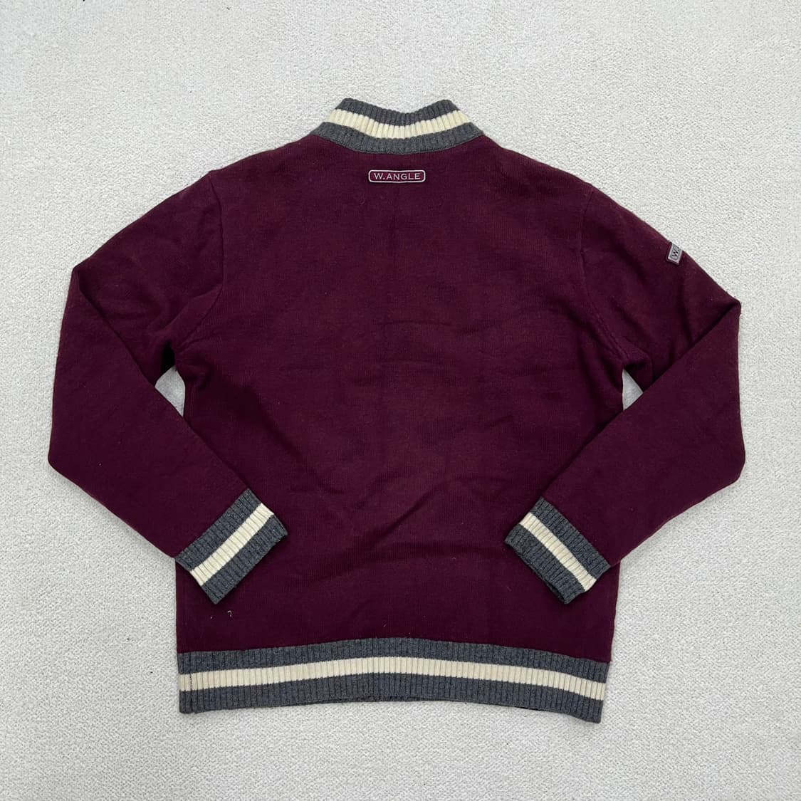 105 와이드앵글 반집업 방풍 니트 0312M1 상품이미지4