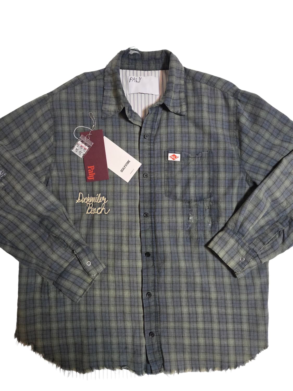 "PALY DOCKWEILER FLANNEL OVERSHIRT NAVY" 상품이미지1