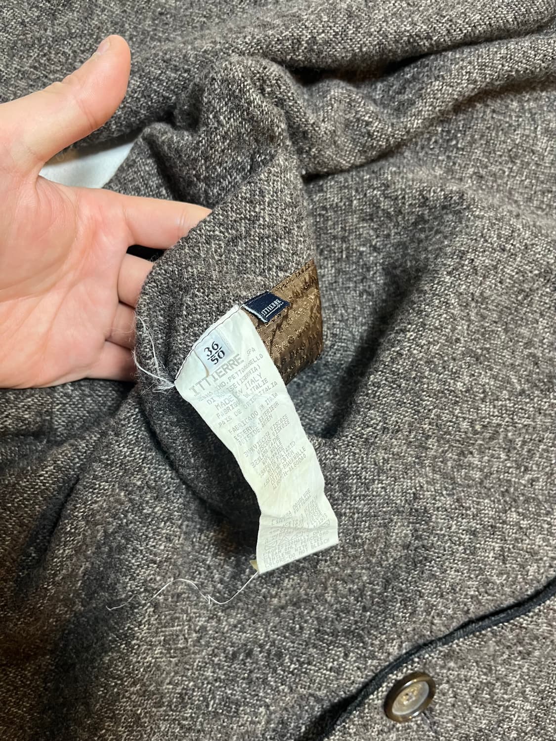 90s 돌체앤가바나 리버시블 울 코듀로이 쓰리 버튼 자켓 xl 상품이미지4