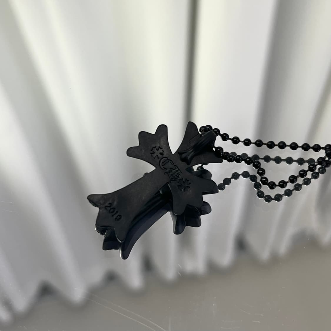 크롬하츠 실리콘 목걸이 블랙  상품이미지2