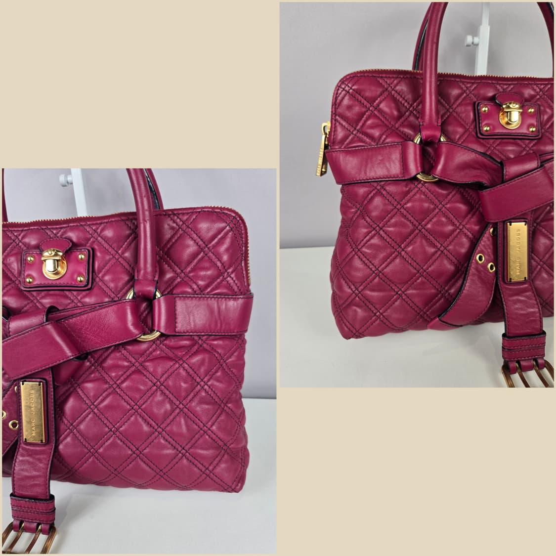 마크제이콥스 브루나 퀼팅 레더 램스킨 토트백 가방 정품 Bruna bag 상품이미지2