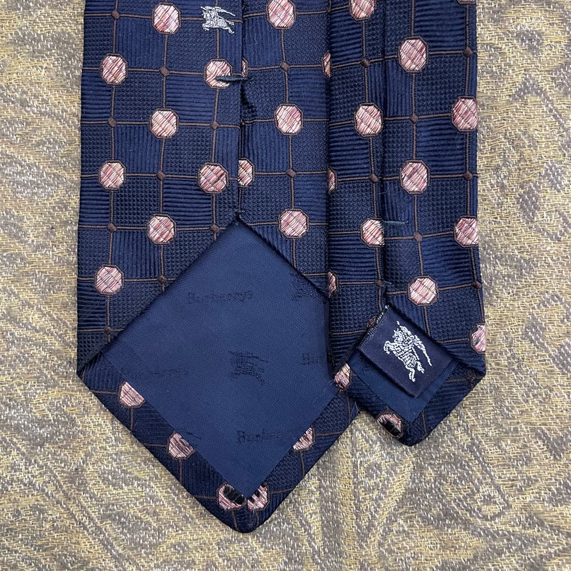 BURBERRY 버버리 실크 패턴 넥타이 하이엔드 명품 타이 상품이미지4
