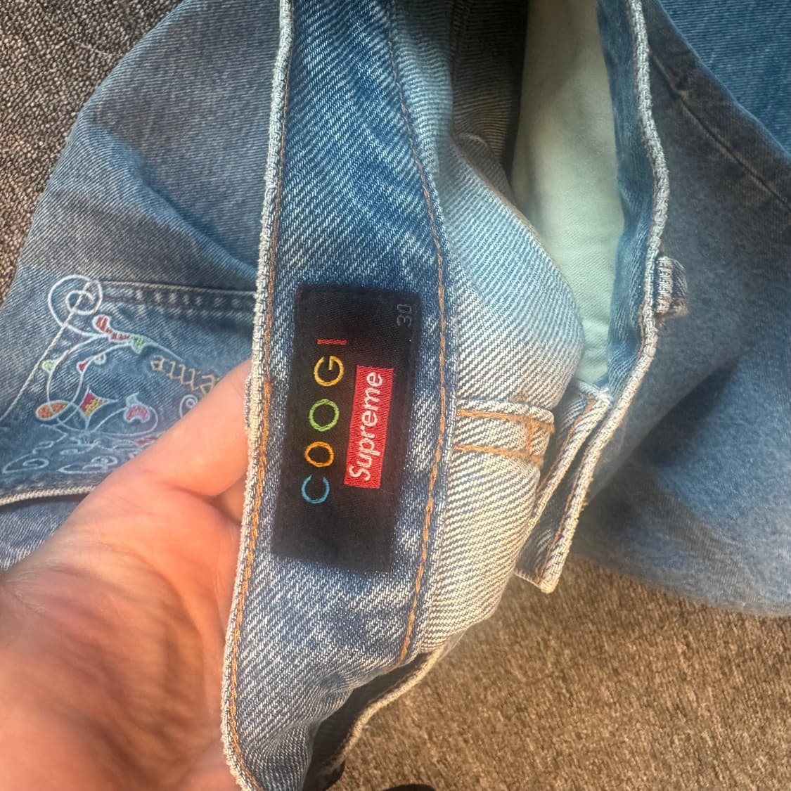 30 슈프림 쿠지 배기 진 상품이미지5