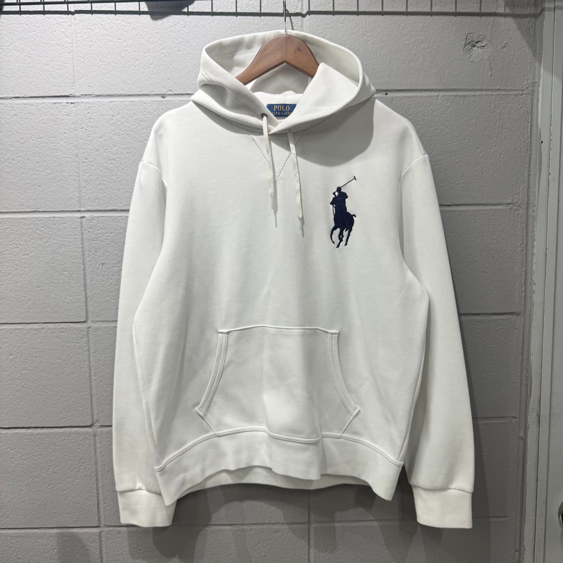 폴로 빅포니 후드티 화이트 상품이미지1