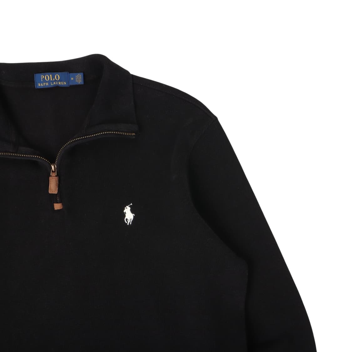 폴로 랄프로렌 블랙 하프집업 코튼 니트 상품이미지3