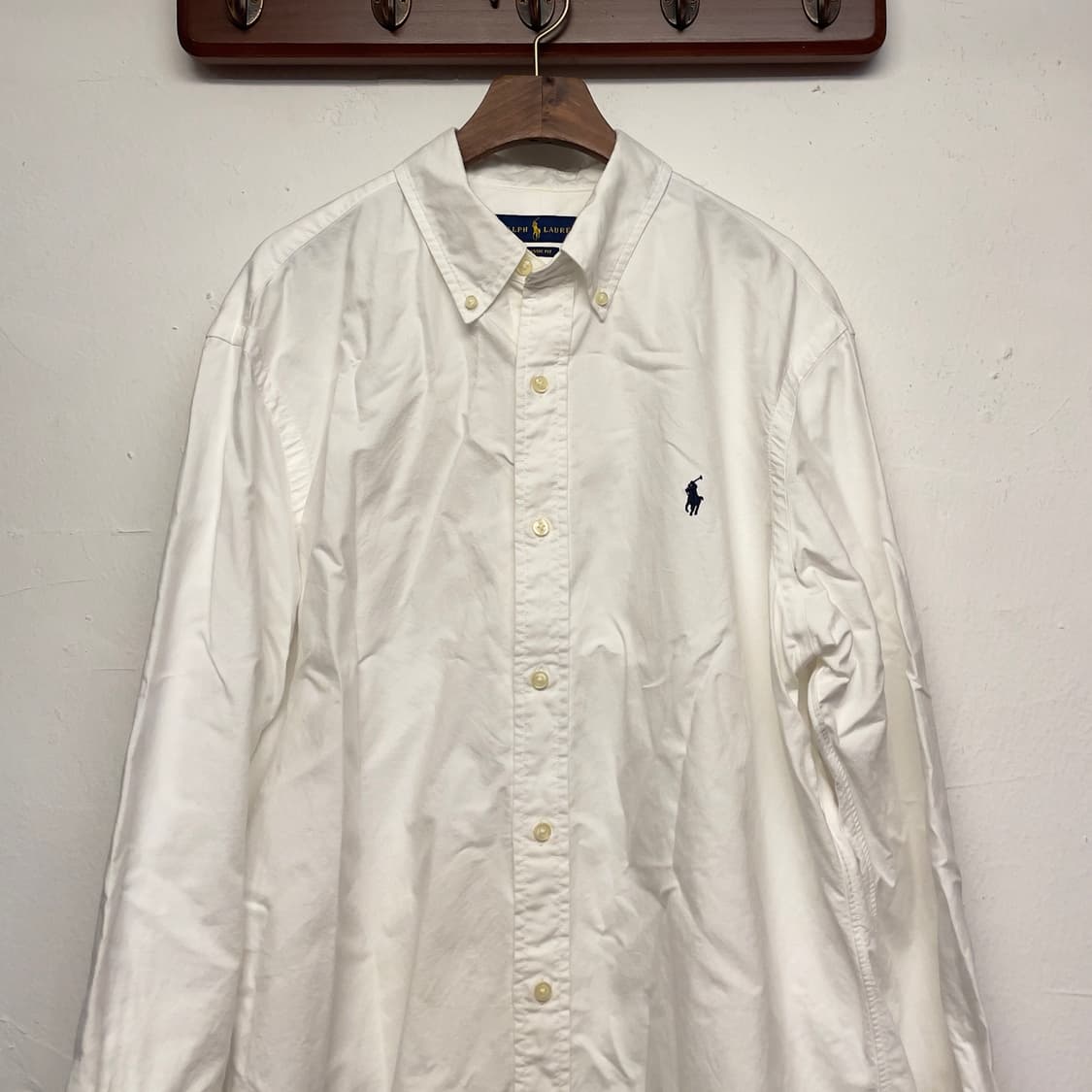 폴로 랄프로렌 옥스포드 화이트 셔츠   상품이미지3