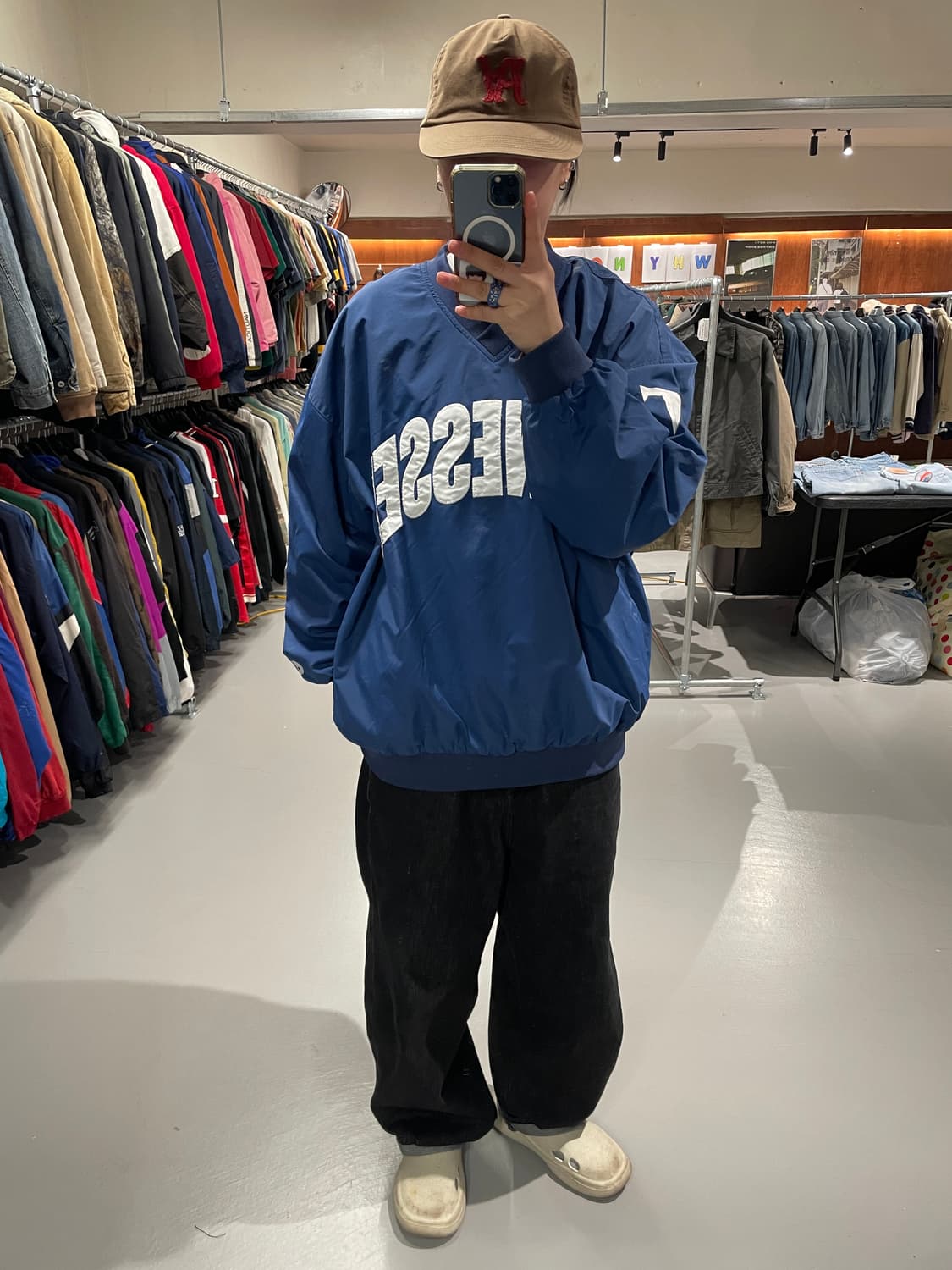 빈티지 바람막이 웜업   상품이미지4