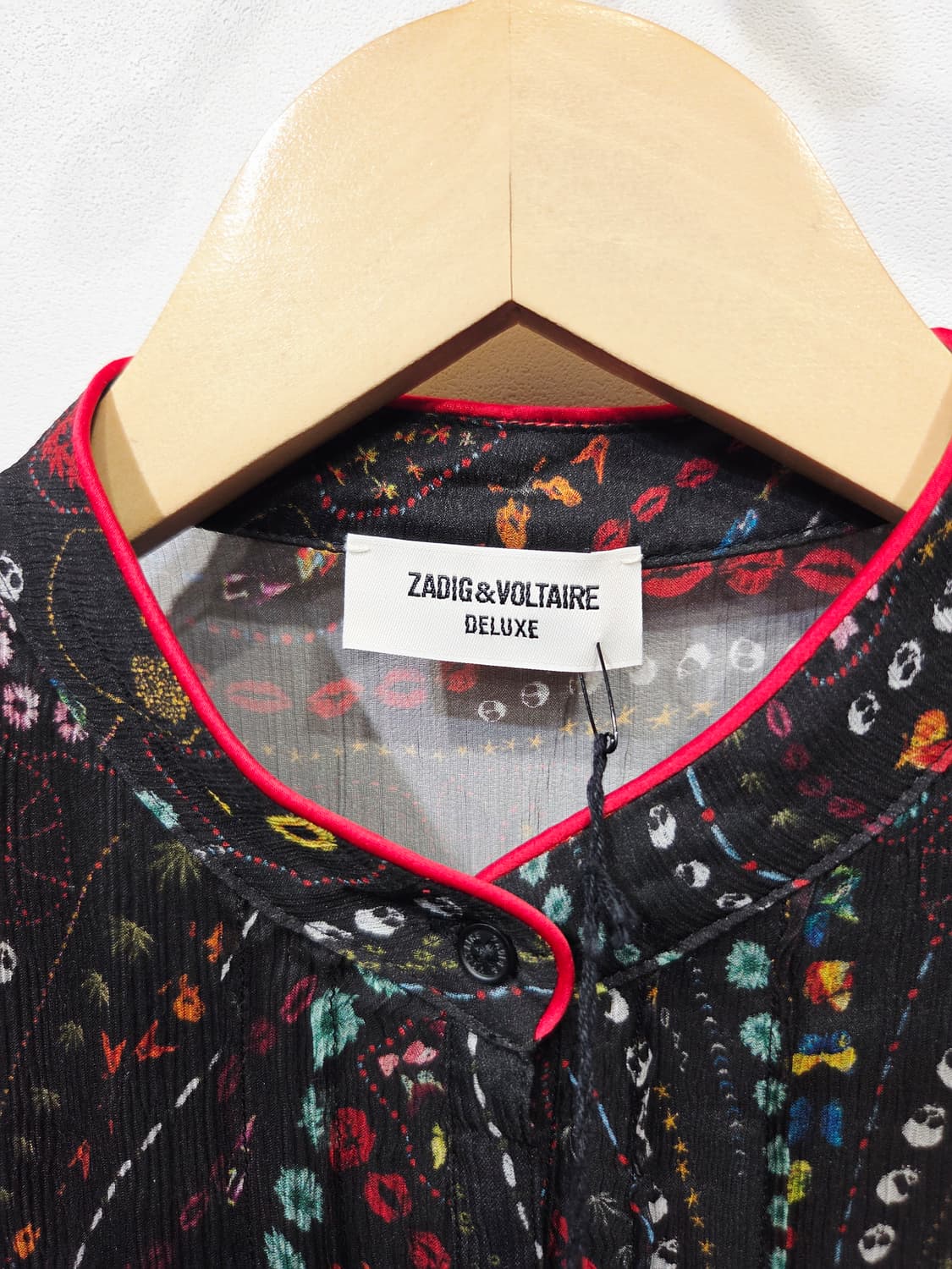 Zadig & Voltaire. 세미 시어 프린트 시폰 드레스_XS 상품이미지7