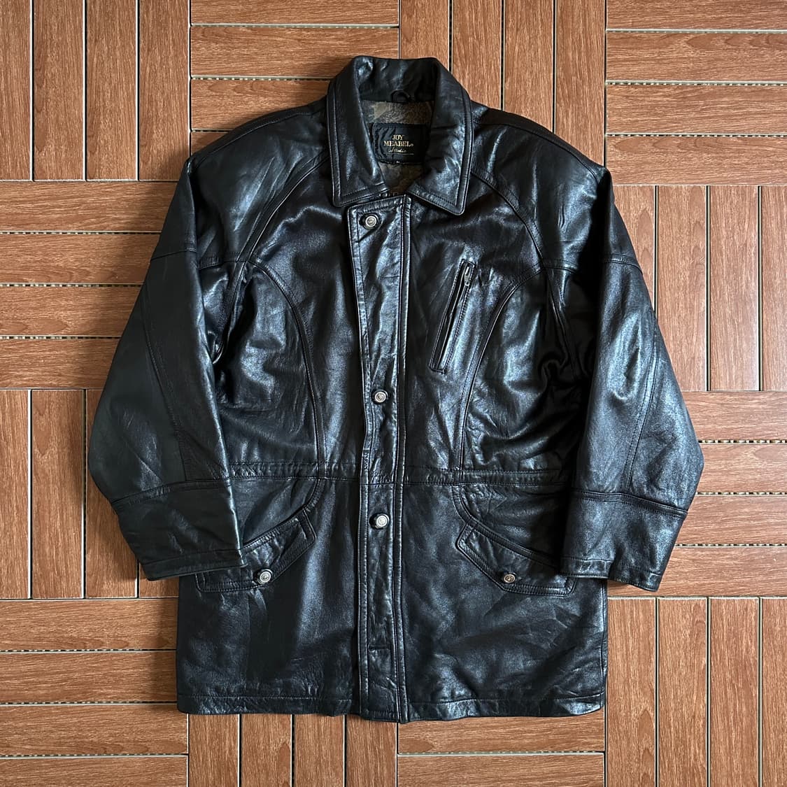 Joy meabel sheepskin leather coat jacket 상품이미지1