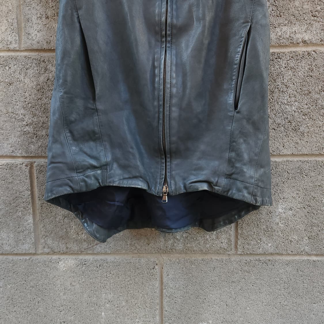 [M] Ilaria Nistri 조끼 롱 레더 자켓 상품이미지3